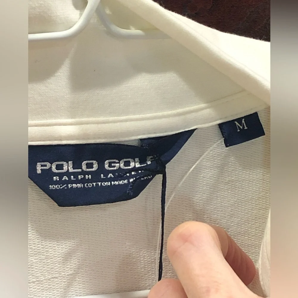 NWT Polo Golf by Ralph Lauren White Full Zip Jacket Sz M - Picture 4 of 7